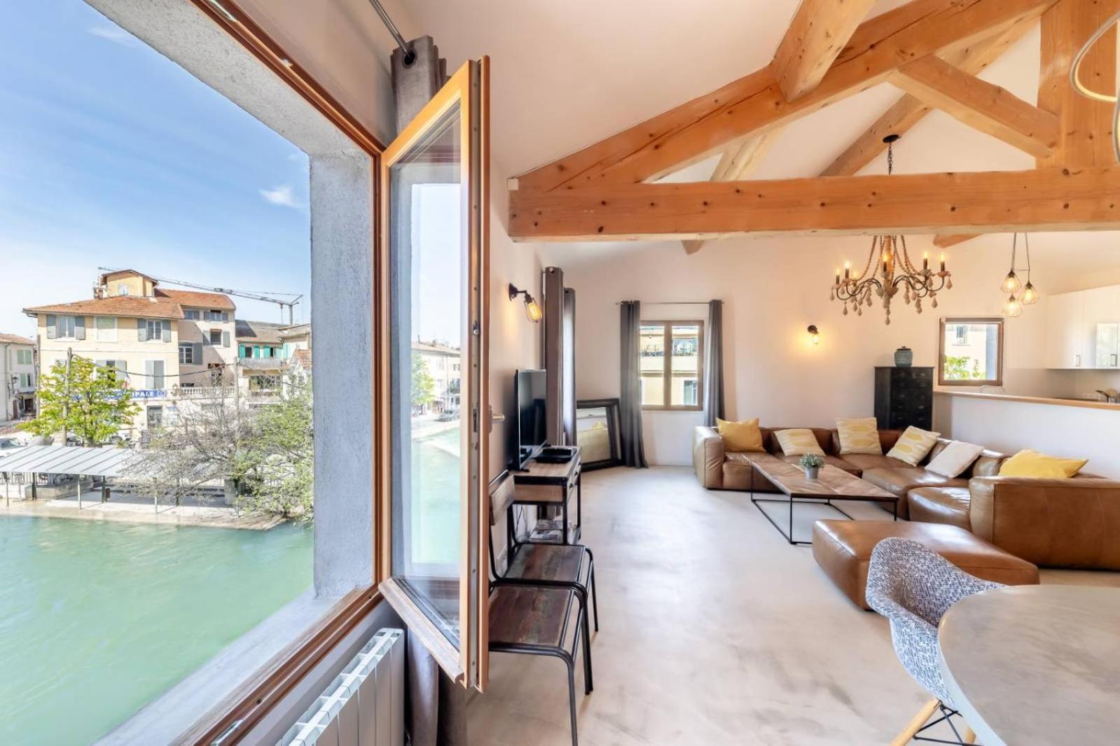 Olive- Vaste Appartement Donnant Sur La Sorgue L'Isle-sur-la-Sorgue Luaran gambar